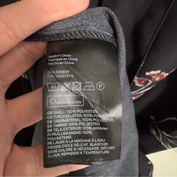 H&M NWT Bird Print Flowy Shift Dress - Picture 6 of 7